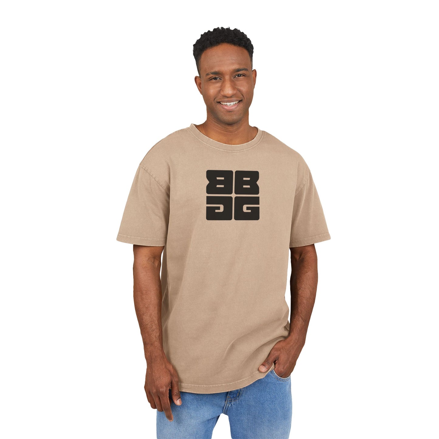 Oversized Acid-Wash Tee - Relic of the Fallen