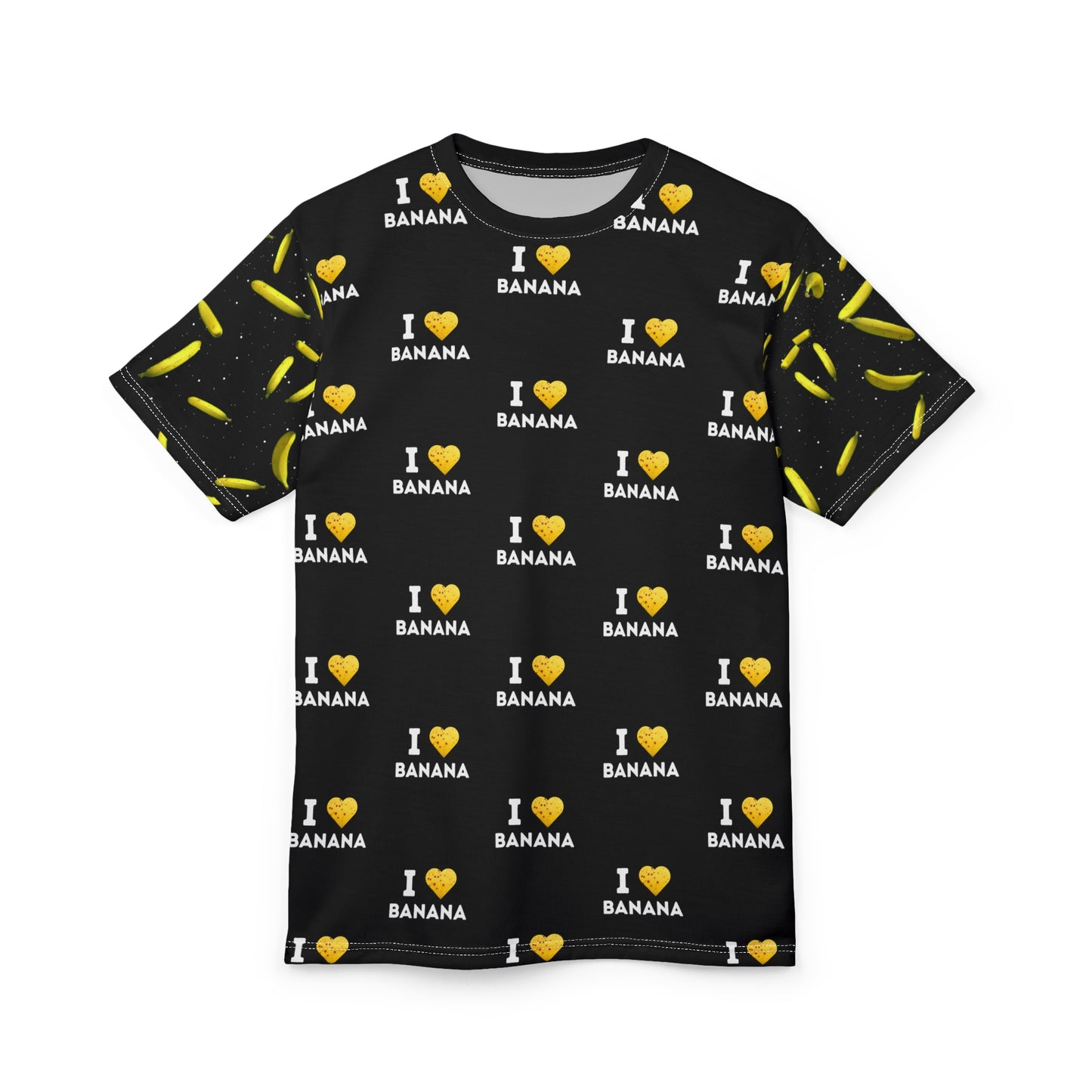 I Love Banana Unisex Tee | Fun Graphic Shirt for Fruit Lovers, Summer Style Tee, Gift for Banana Fans, Quirky Casual Wear