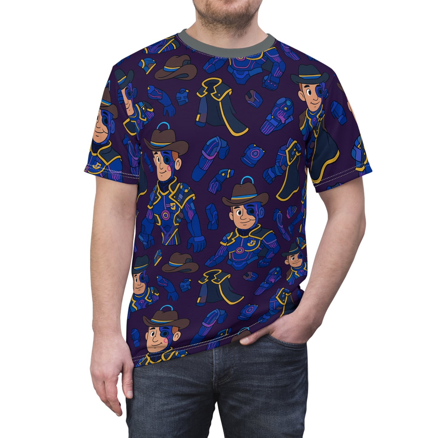 Cosmic Cowboy — Captain Gindi All-Over Tee