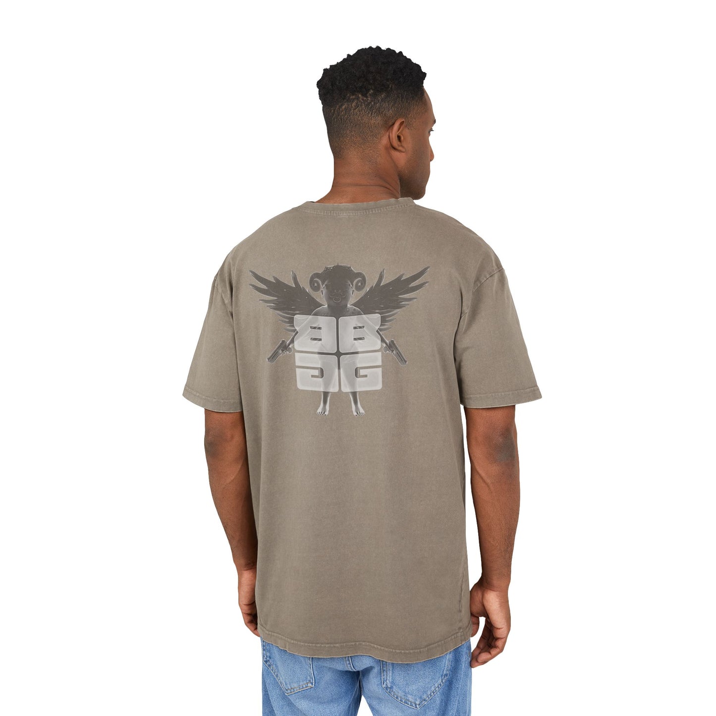 Oversized Acid-Wash Tee - Relic of the Fallen