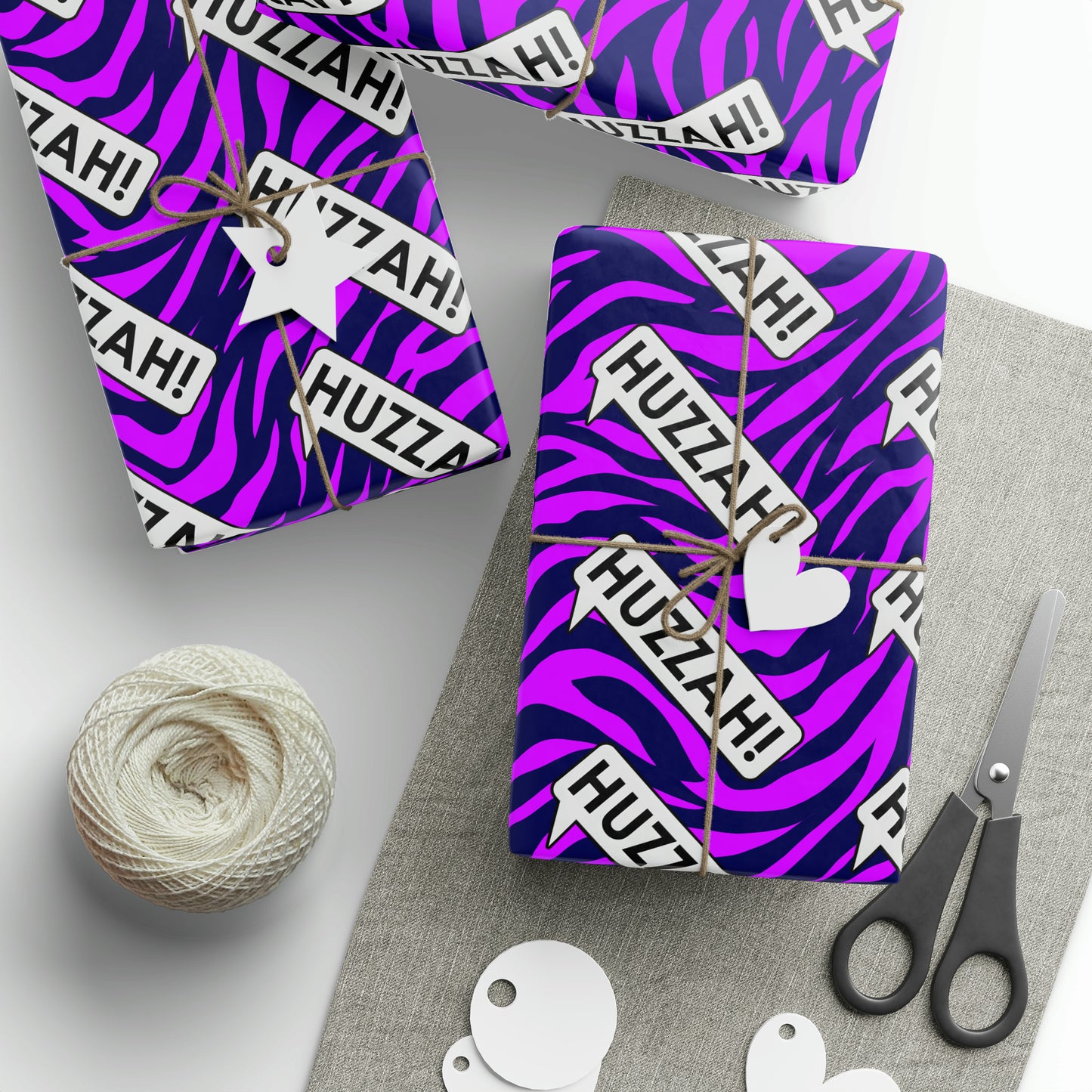 Huzzah Hype – Anticipation Amplifying Wrapping Paper