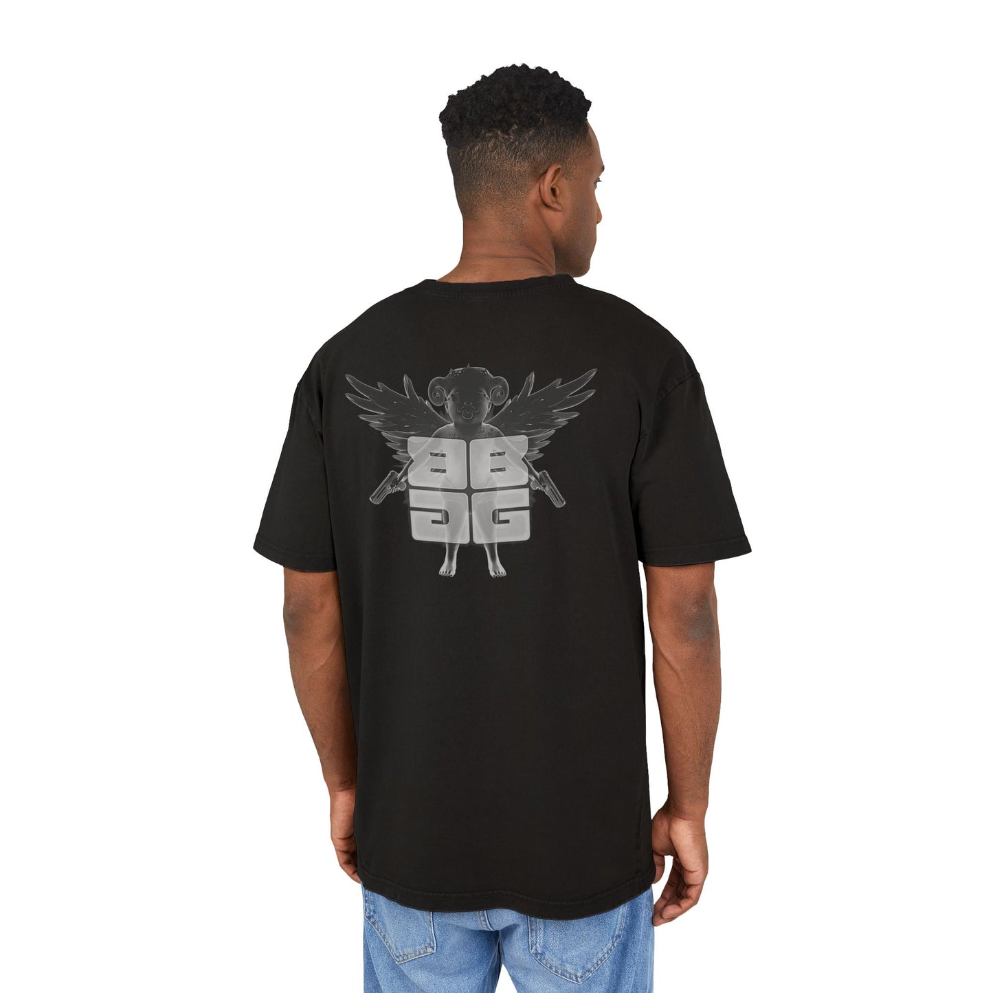 Oversized Acid-Wash Tee - Relic of the Fallen