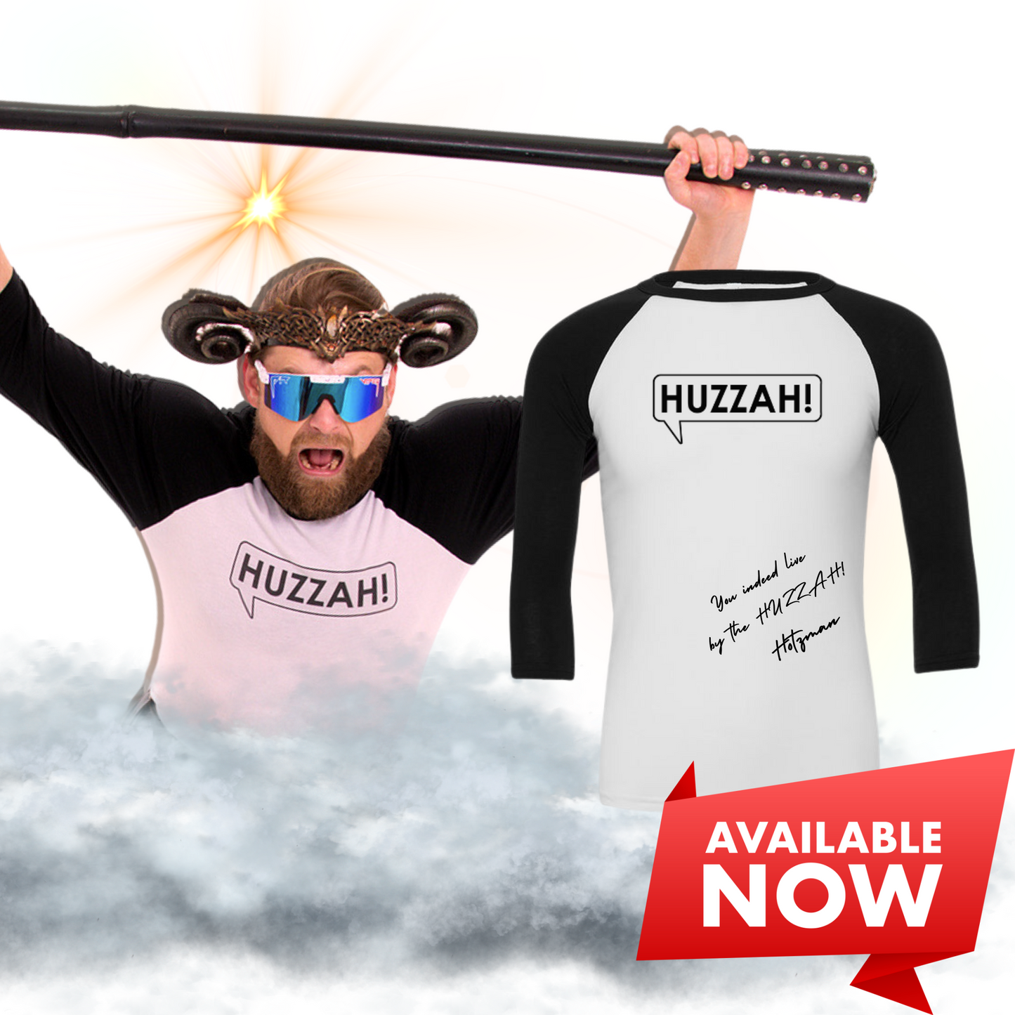 LIMITED EDITION: NFT Signed Huzzah Baseball Tee