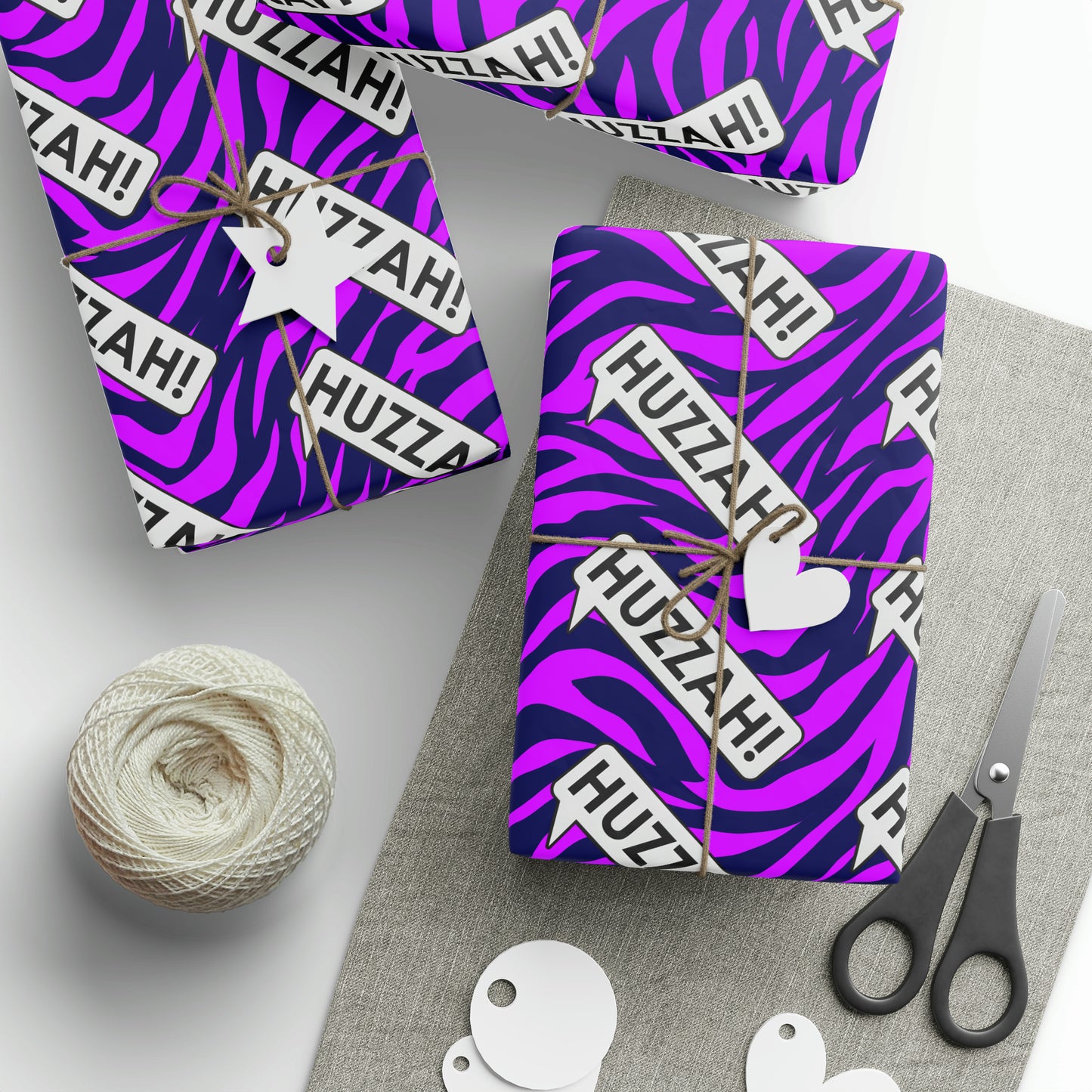 Huzzah Hype – Anticipation Amplifying Wrapping Paper